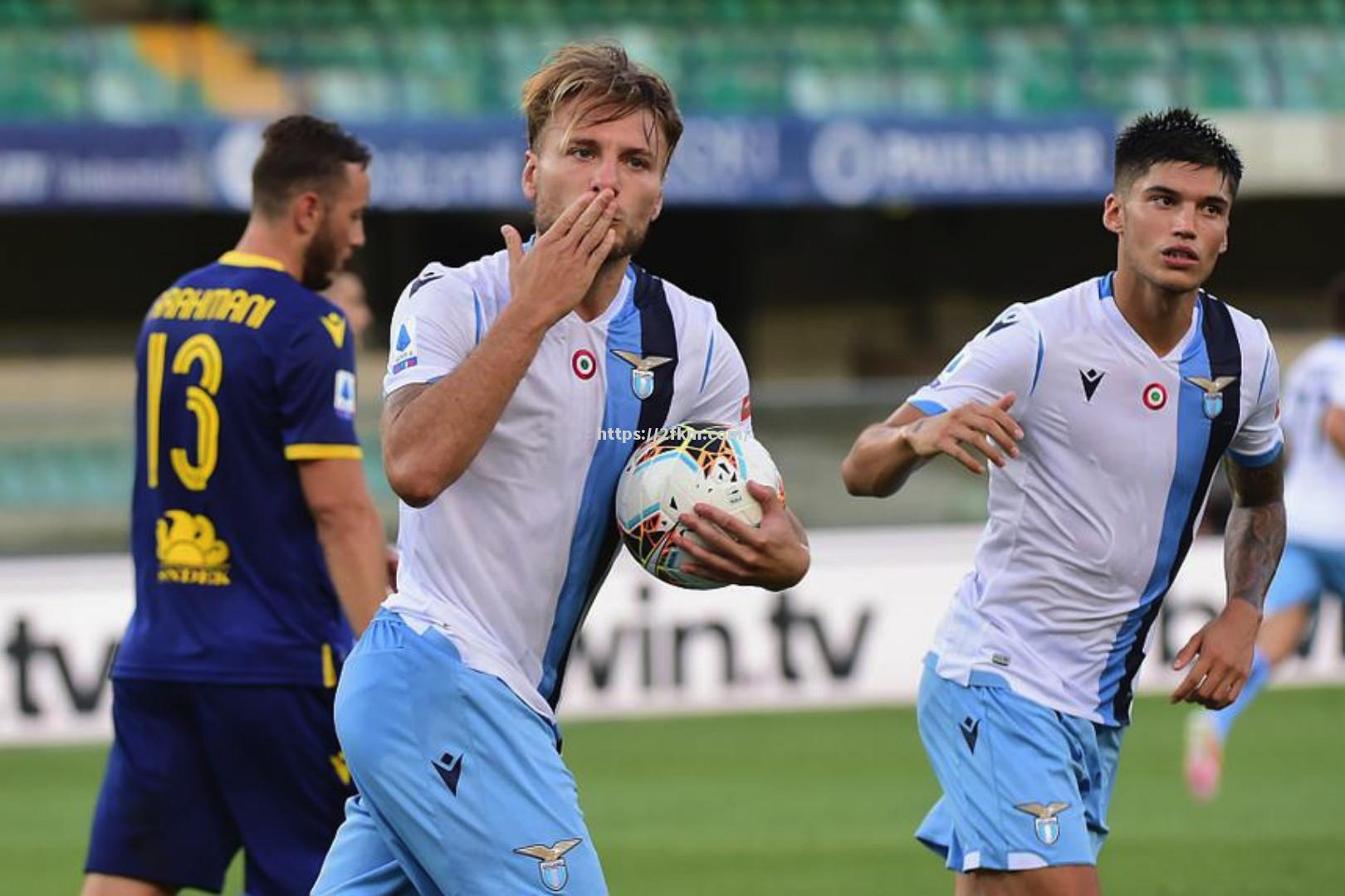 拉齐奥主场大胜维罗纳，因莫比莱梅开二度